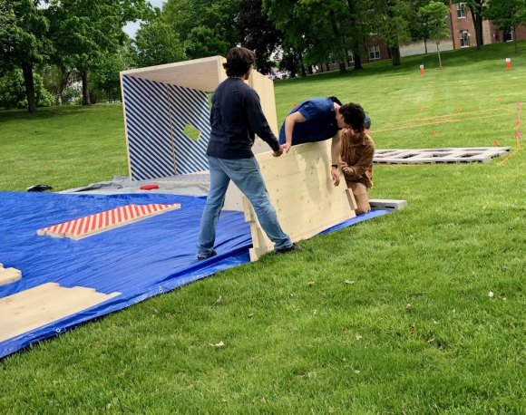 Is RIOC Prepared for FIGMENT NYC 2019? We might be surprised FIGMENT NYC 2019 preparations started in Lighthouse Park last Wednesday.